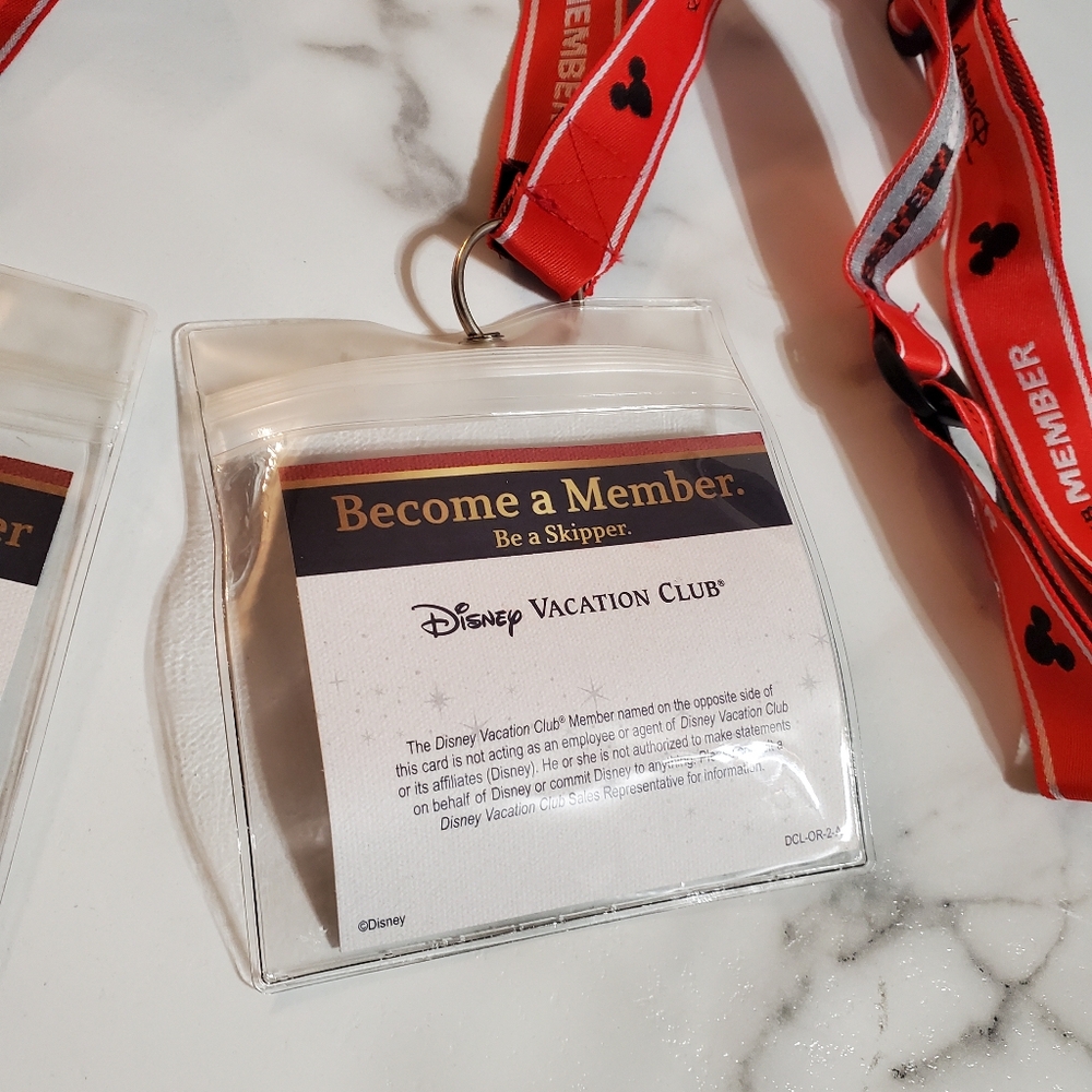 2 Disney VACATION CLUB MEMER Lanyards - Picture 3 of 7